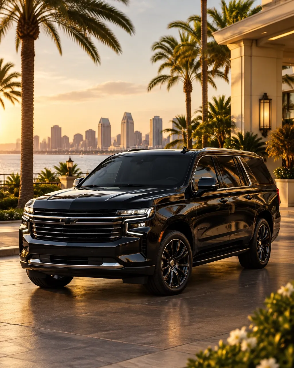 Black luxury SUV for comfortable private transportation